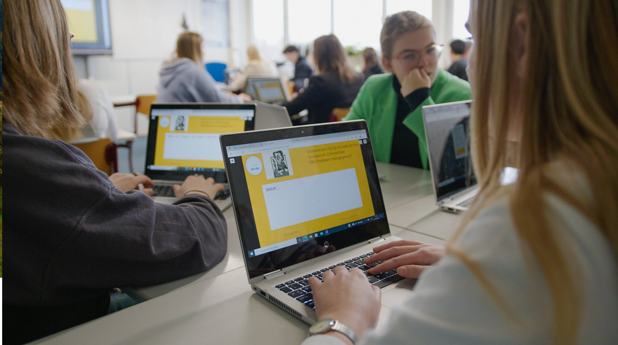 Klaslokaan van het Vechtdal college